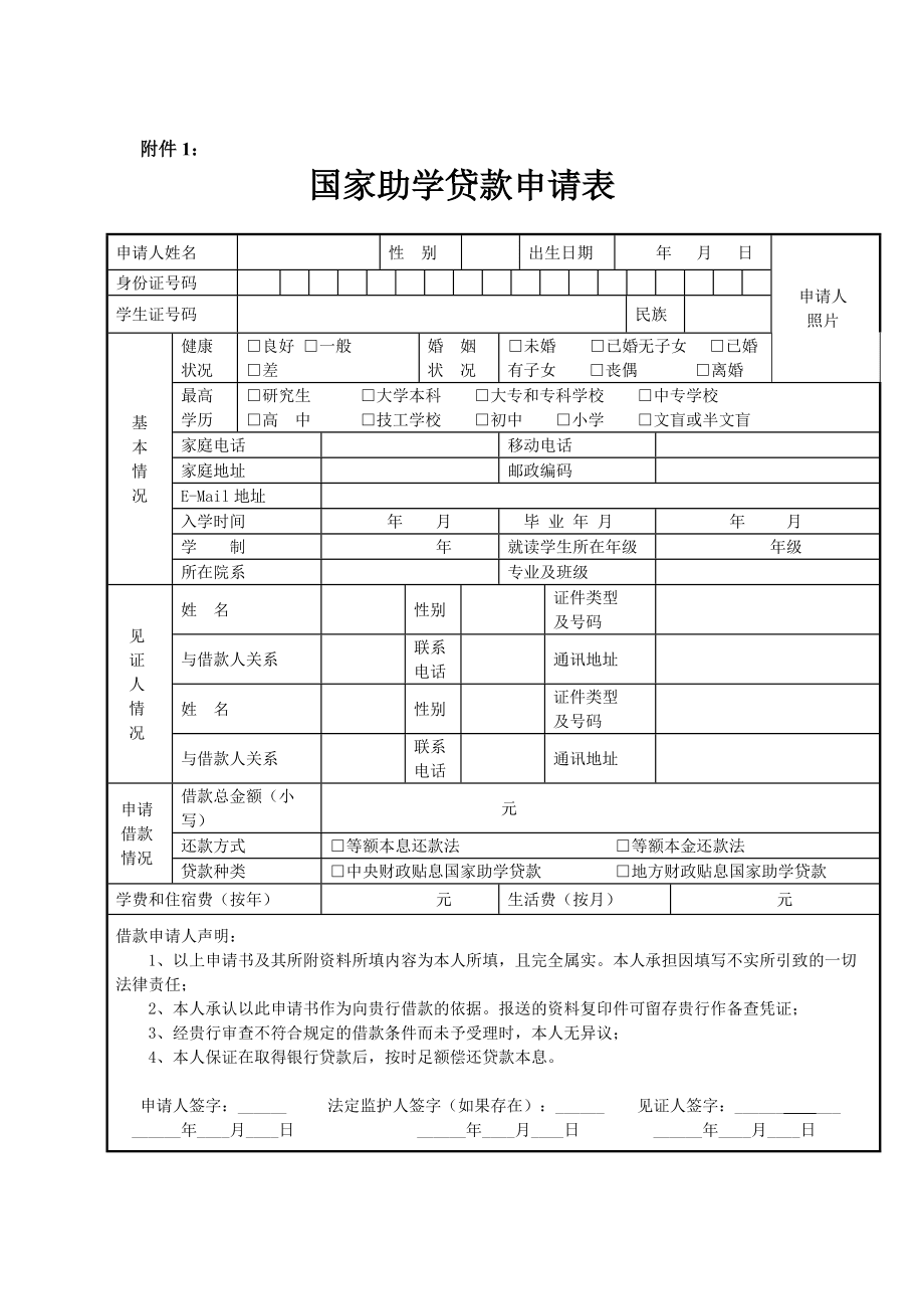 两种助学贷款怎么申请？申请的申请程序（一）